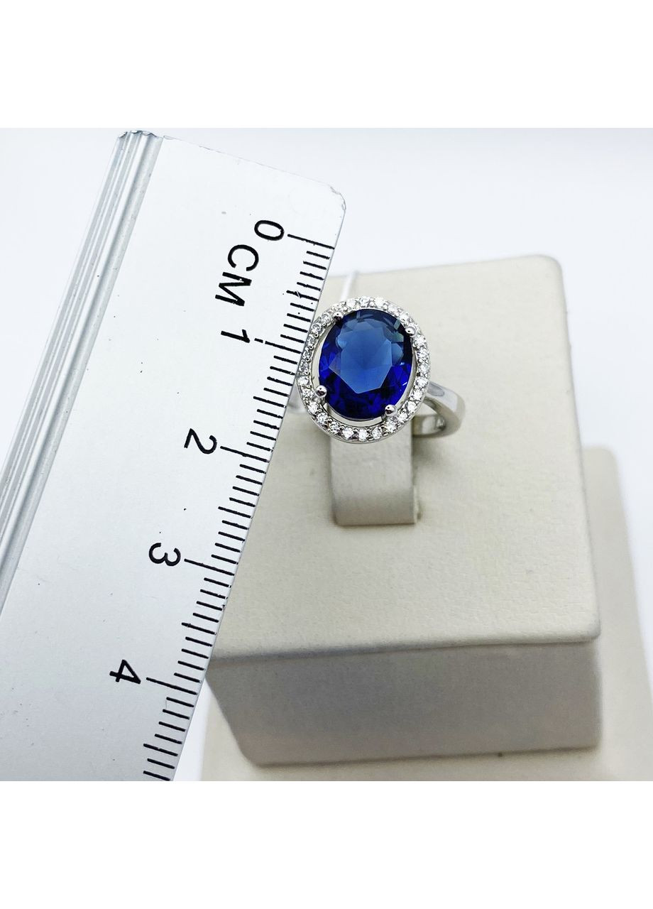 Кольцо серебряное с сапфиром 17 3,4 г No Brand (370142434)