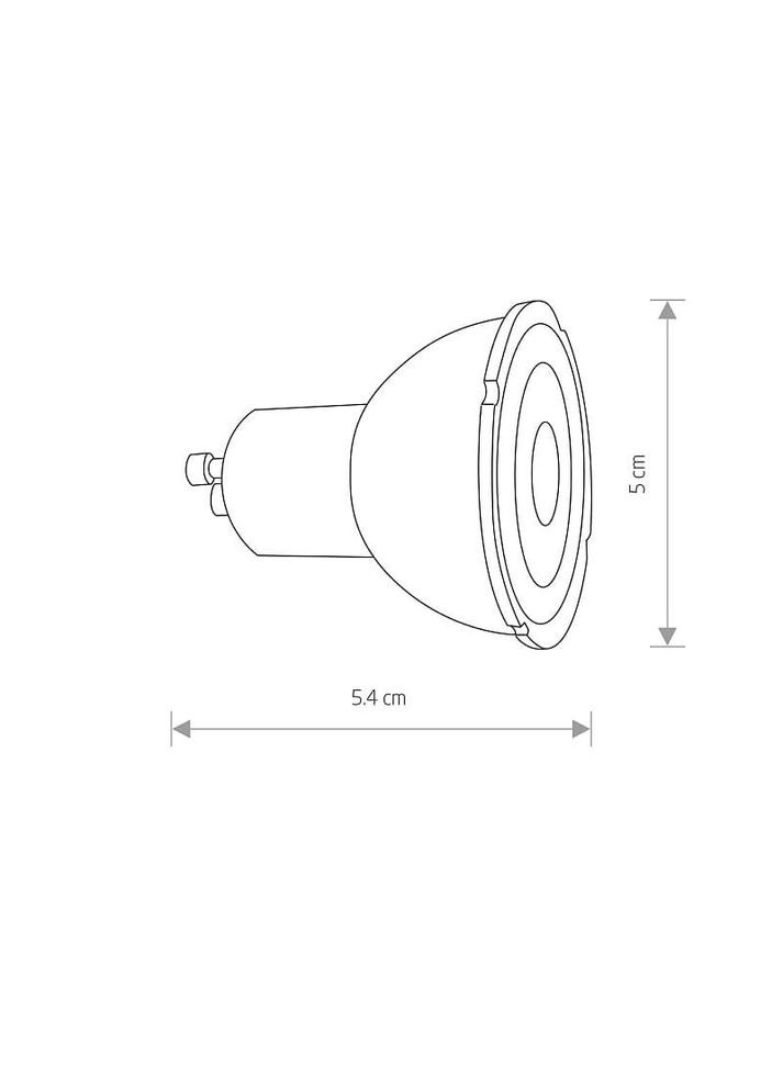 Світлодіодна лампочка 10996 Reflector Led GU10 1x7W 3000K 600Lm Dim IP20 Біла (10996) Nowodvorski (318524699)
