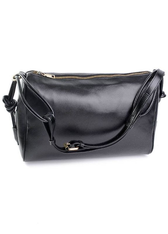 Сумка шкіряна жіноча крос-боді з натуральної шкіри функціональна Чорна NIUNIU (322573994)