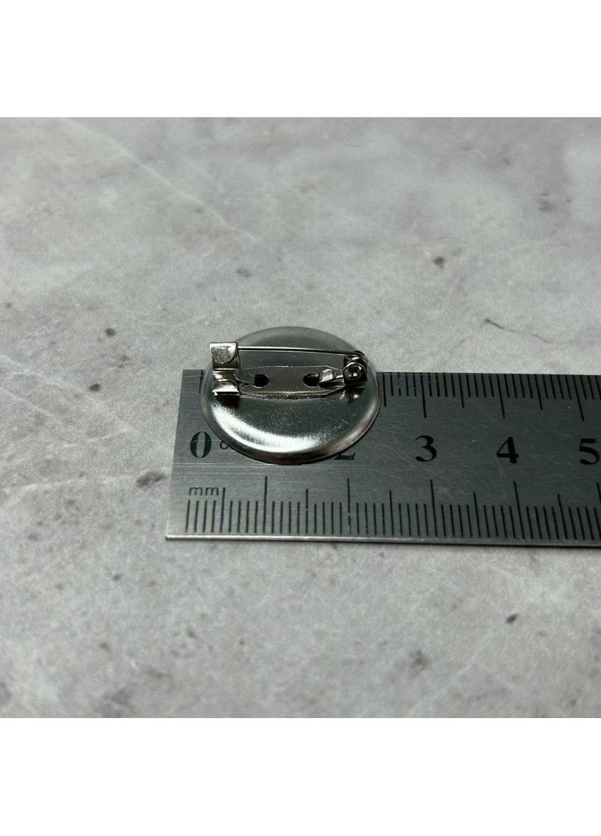 Основа для брошки 24 мм - срібло Plus-plus (352745839)