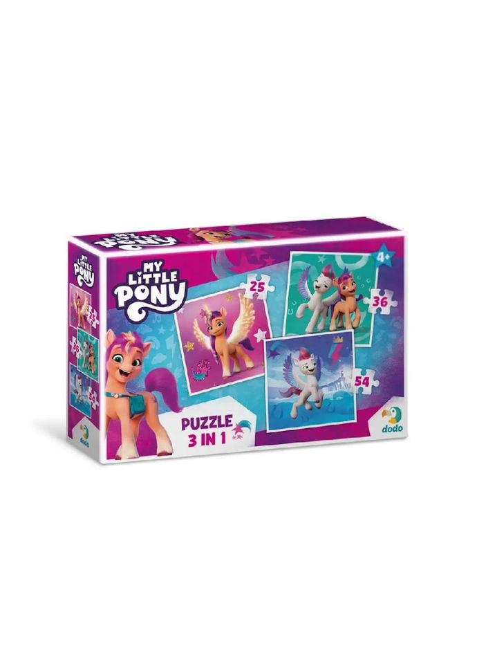 Дитячі Пазли 3 в 1 My Little Pony "Зіпп і Санні" DoDo 200384 DoDo Toys (372495192)