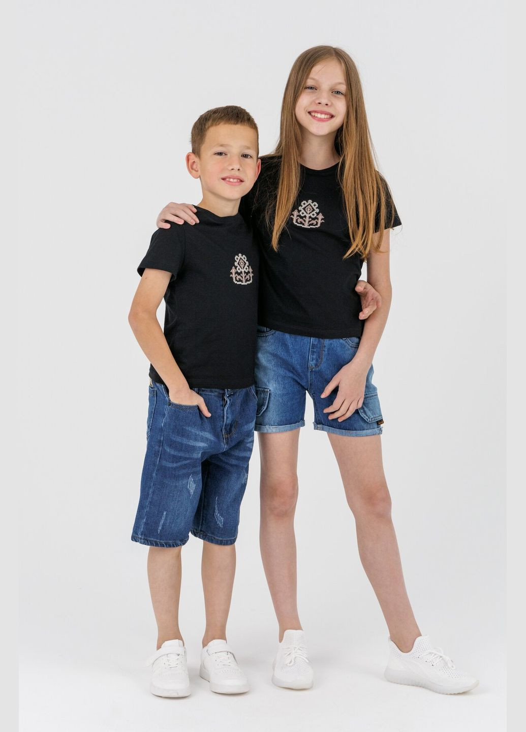 Черная летняя футболка с принтом детская s-e-kb02304-fl 116 см черный (2000990575432s) shop (2000990575432) Demos