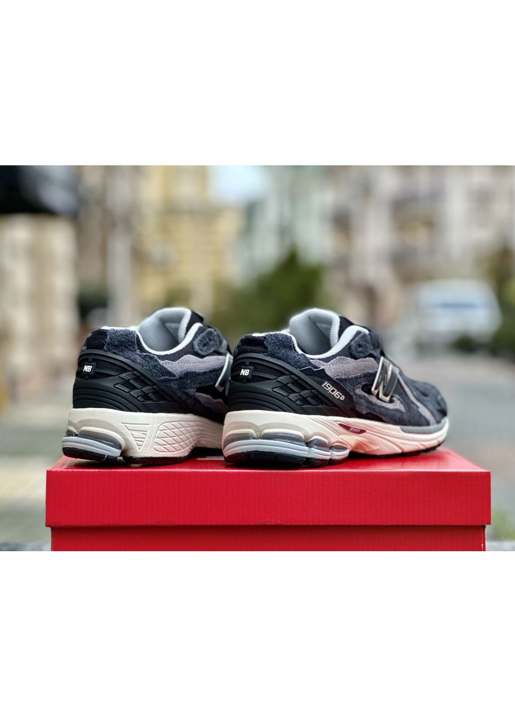 Сірі Осінні кросівки чоловічі new balance 1906d protection pack purple black grey нью беланс 1906d No Brand