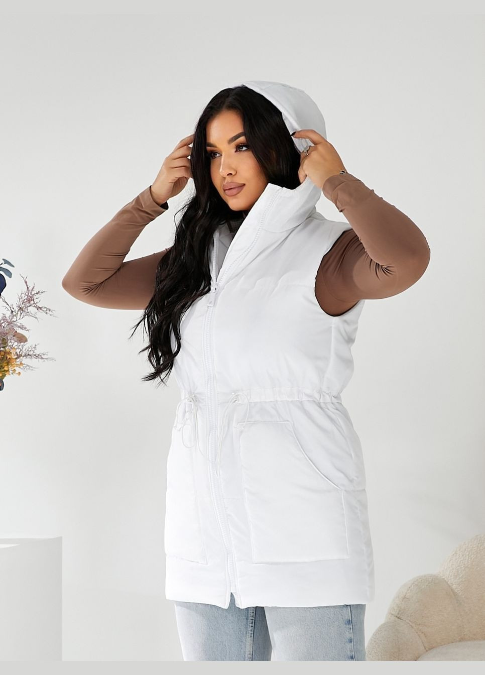 Жіночий жилет теплий на затяжці KVAN (308982587)