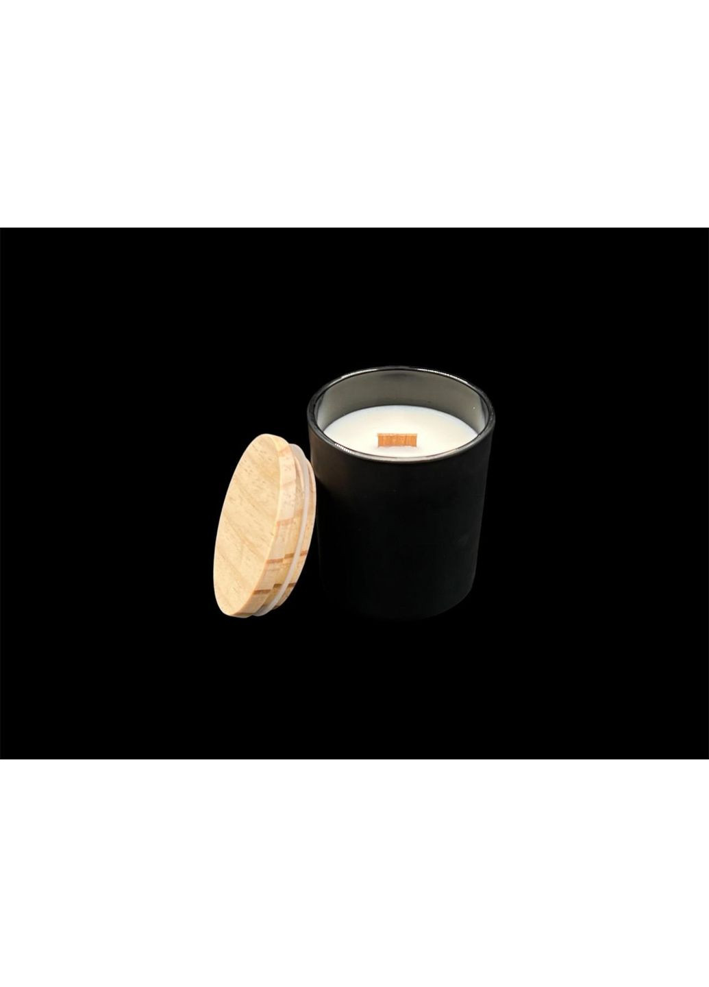 Аромасвічка з дерев'яним ґнітом. Апельсин шоколад. HM furnitura (365248554)