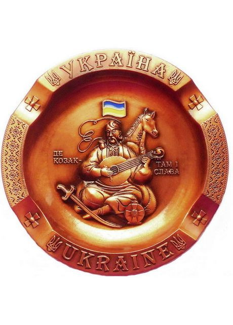 Пепельница металлическая Казак Мамай бронза 11 см (GPUK-AS-010-2) Гранд Презент (282841275)