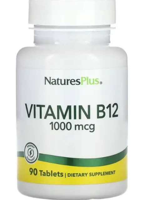 Вітамін В-12 метилкобаламін Nature's PlusVitamin B-12 1000 мкг 90 таб Nature's Plus (359473299)