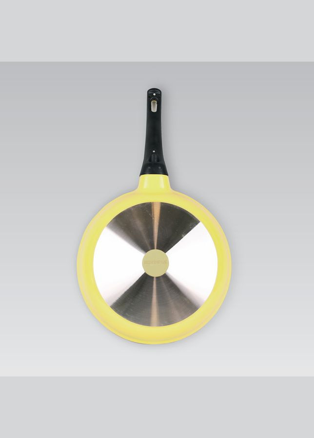 Сковорода с антипригарным покрытием и стеклянной крышкой 22 см (MR-1220-22) Желтый Maestro (334004495)