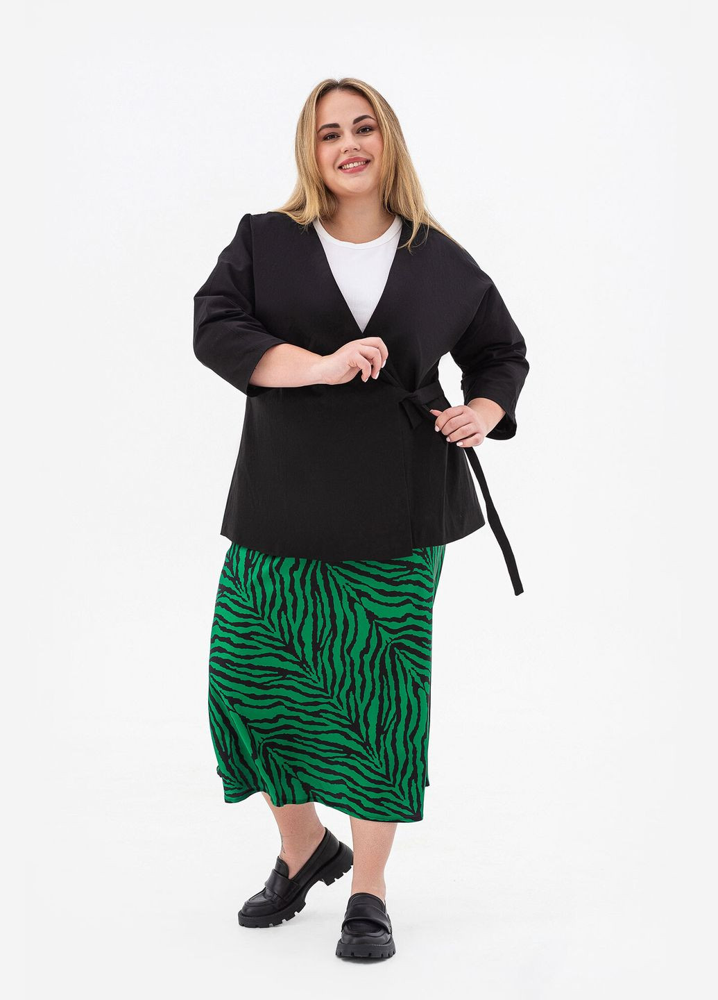 Зеленая зебра юбка aksan Garne