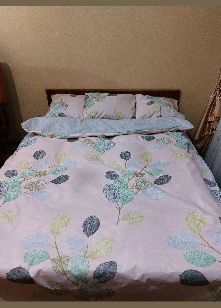 Постільна білизна бязь натуральна 100% бавовна ранфорс Півторний Рожевий 145 х 210 (24585217) No Brand (306633333)