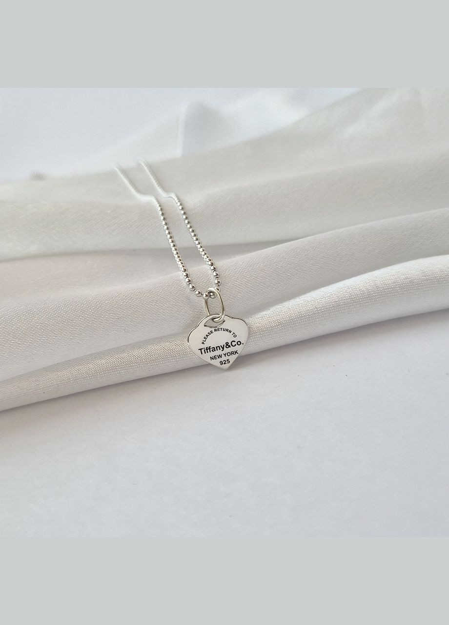 Серебряная подвеска кулон без камней Сердце серебро 925 пробы Черненное 667 0.79г No Brand (306743051)