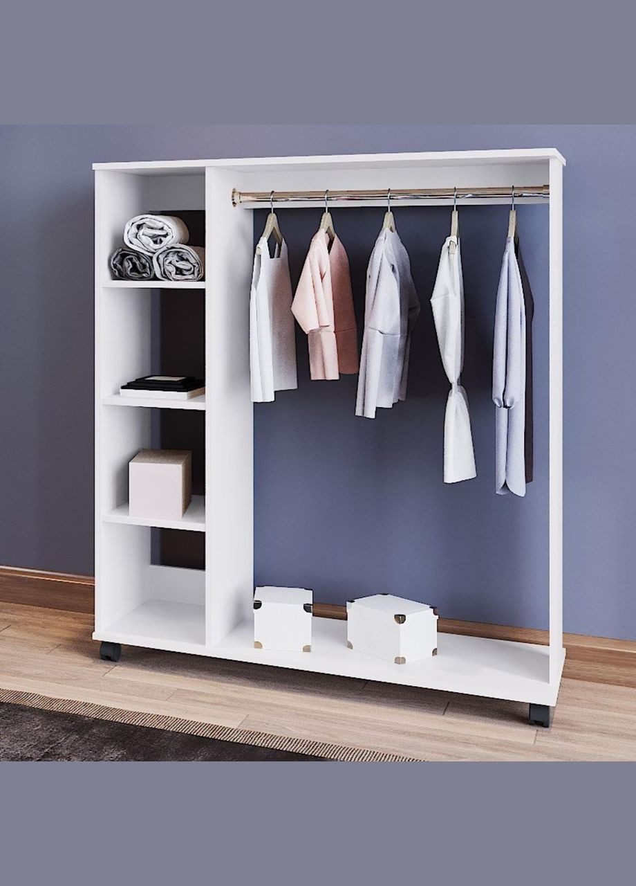 Гардеробна стійка Д1 100х41,6х129,4 см Білий (DRS-011415) Doros (346531074)