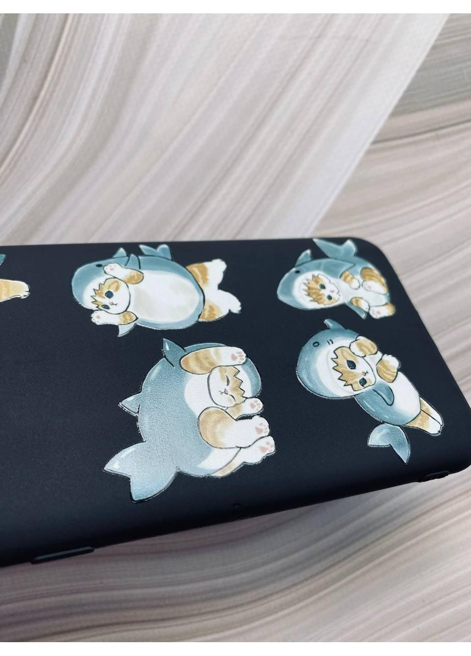 Матовий чохол на Samsung Galaxy A54 5G (A546) Чорний:: Котики акули (принт 381) CASE CONTROL (360679837)