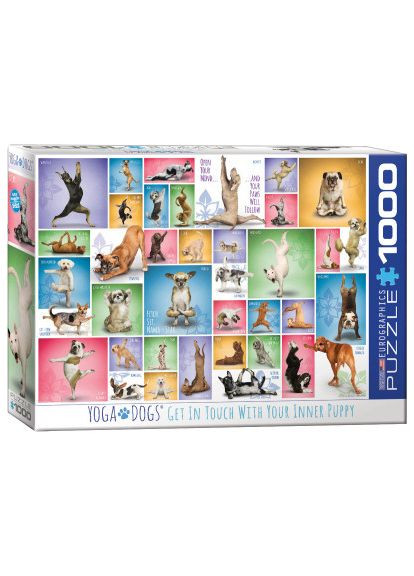 Пазл Йога Собаки 1000 елементів (6000-0954) Eurographics Йога. Собаки 1000 элементов (366156020)