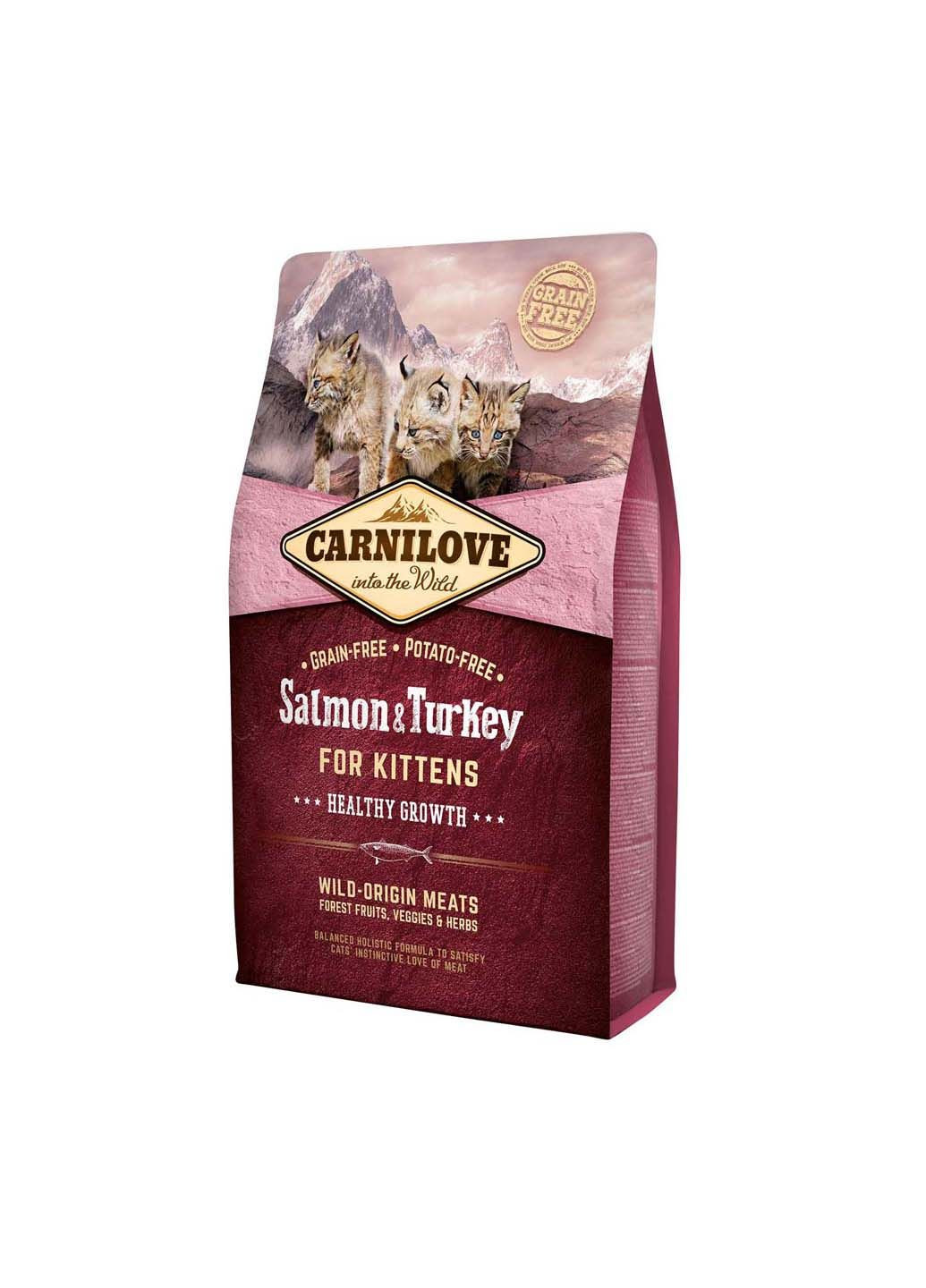 Сухий корм для кошенят Salmon & Turkey Kitten 2 кг Carnilove (286472921)