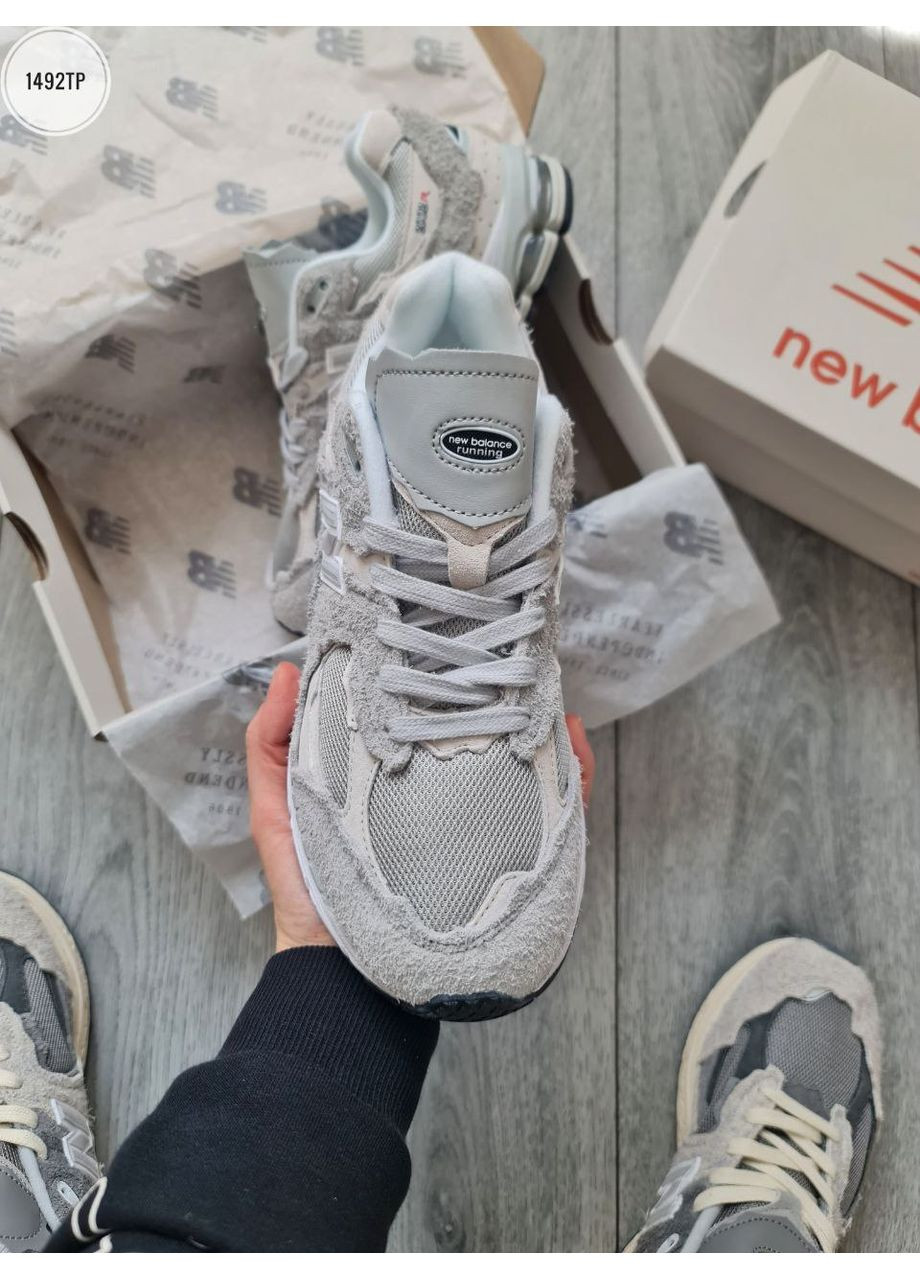 КРОССОВКИ ЖЕНСКИЕ NEW BALANCE 2002R PROTECTION PACK LIGHT GRAY НЬЮ БЕЛАНС 2002R No Brand серые демисезоны (367168639)