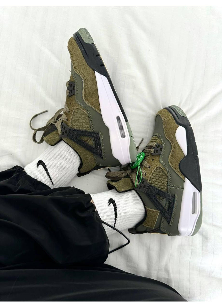КРОСІВКИ ЖІНОЧІ NIKE AIR JORDAN 4 CRAFT OLIVE НАЙК АІР ДЖОРДАН No Brand білі демісезони (368858350)
