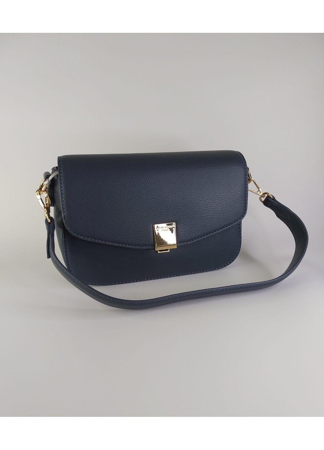 Жіноча сумка крос боді з широким ремінцем мала синя David Jones (354333315)