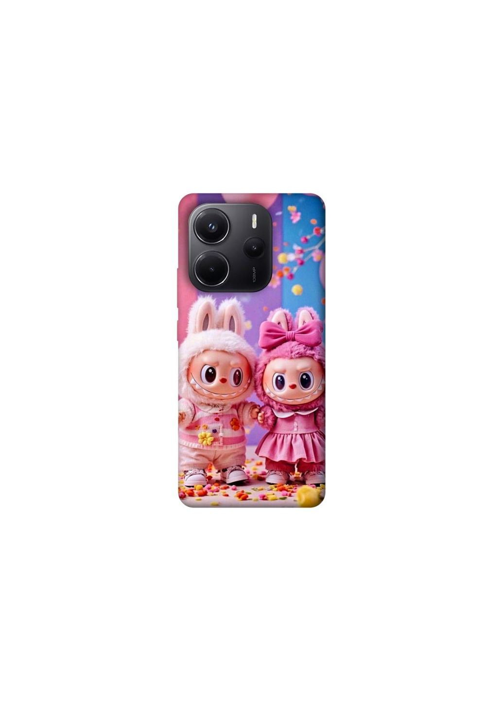 Чехол на Xiaomi Redmi Note 14 4G (Europe version) Labubu twins ver.2 Frontalka (361992859)