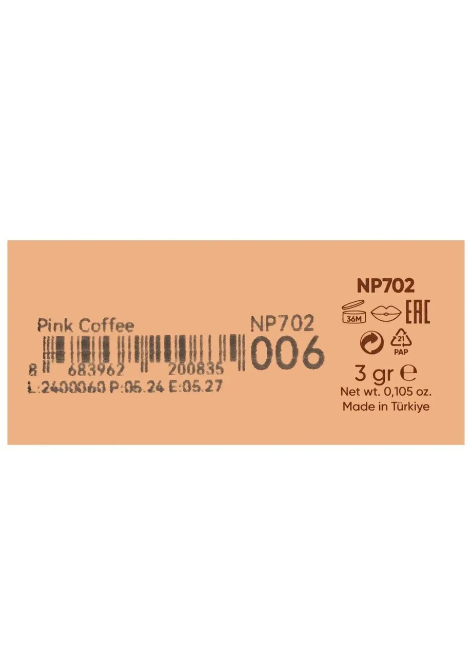 Помада для губ кремова стійка Let Lip Rejoice NP702 №006 Рожево-кавовий, 3 гр Neverti (401043671)
