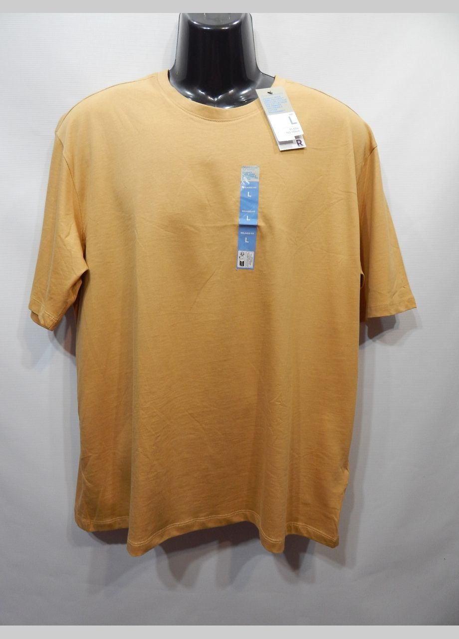 Желтая мужская футболка cares оригинал р.52 053fmls Primark