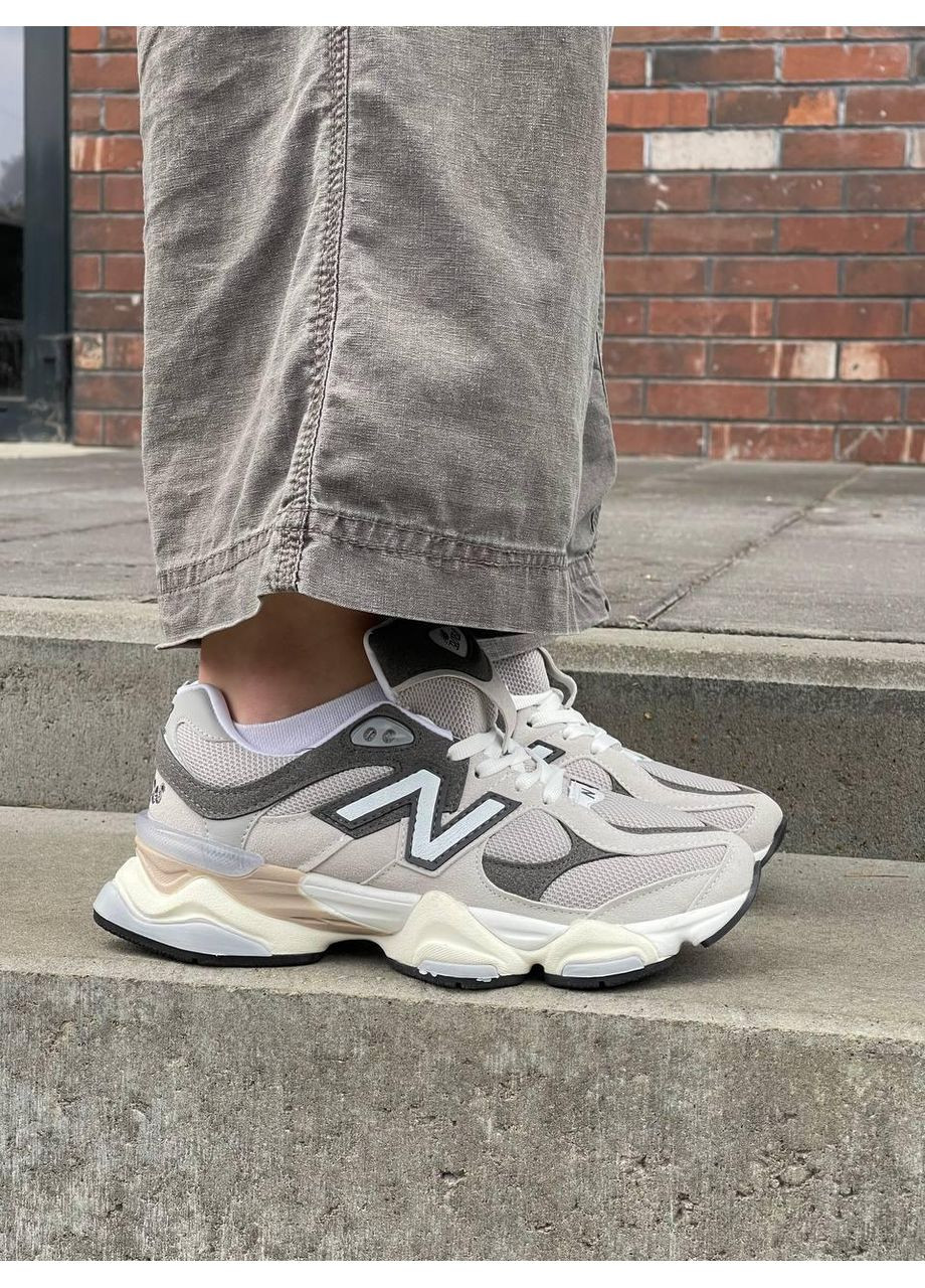 КРОССОВКИ ЖЕНСКИЕ NEW BALANCE 9060 GREY V2 НЬЮ БЕЛАНС 9060 No Brand серые демисезоны (367174737)