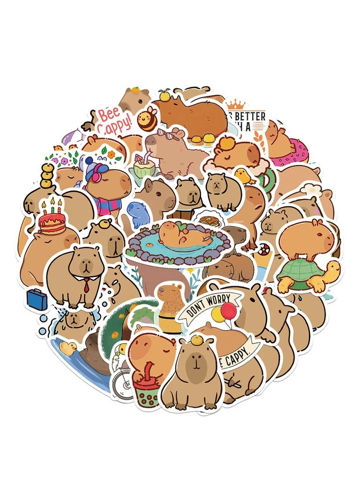 Капібара стікери наклейки Capybara аксесуари 50 шт Cap_248 Shantou (393633696)