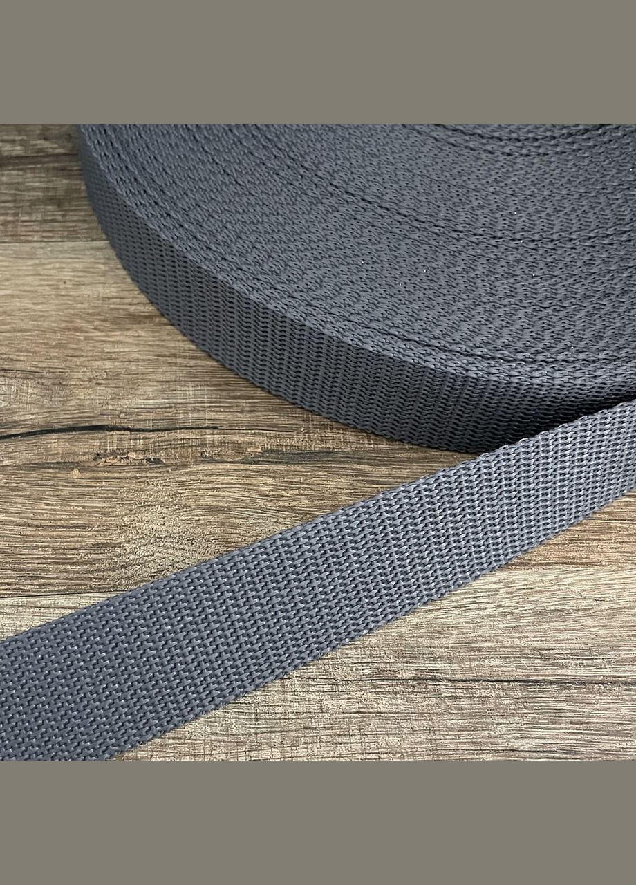 Лента ременная стропа серая 30 мм пог. м. No Brand (334011063)