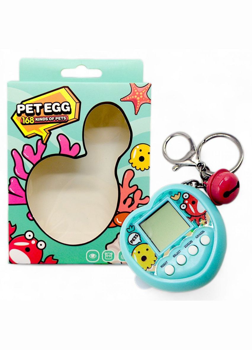 Електронна гра-брелок “Тамагочі: Pet Egg Game” (мʼятна) MIC (293968694)