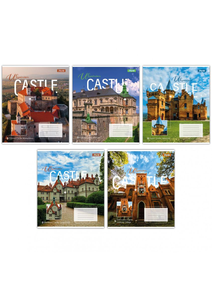 Зошит для записів А5 Ukrainian castle 767423 96 аркушів 1 Вересня (364789933)