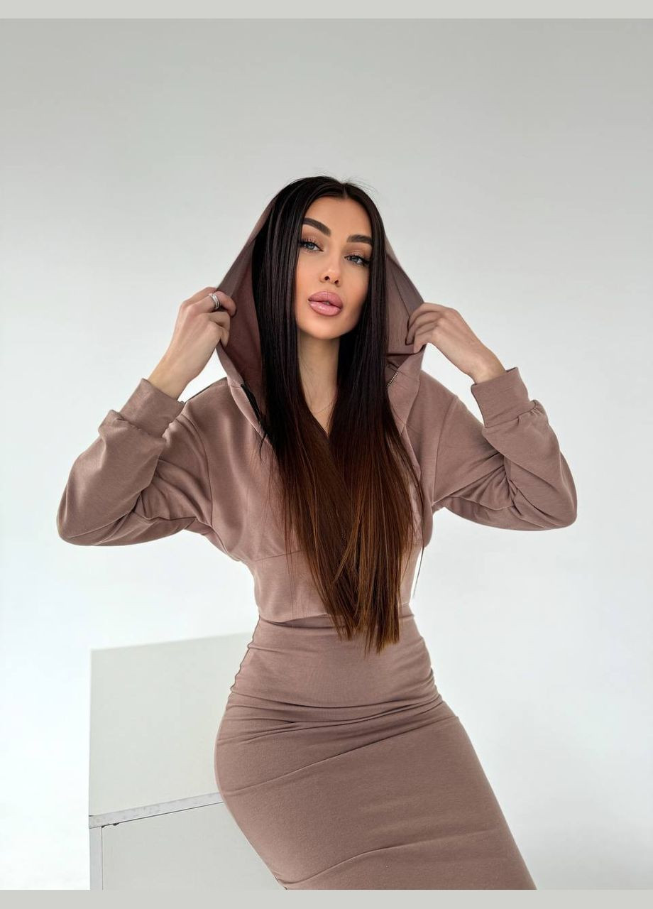 Жіночий костюм двійка сукня та кофта MonCher (329409103)