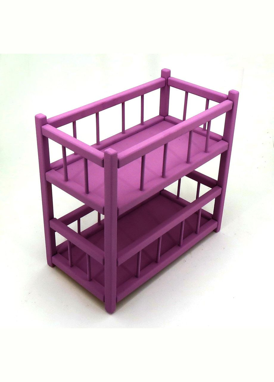 Кровать для кукол из дерева Золушка флокс (КРТ-000355) No Brand (328605454)