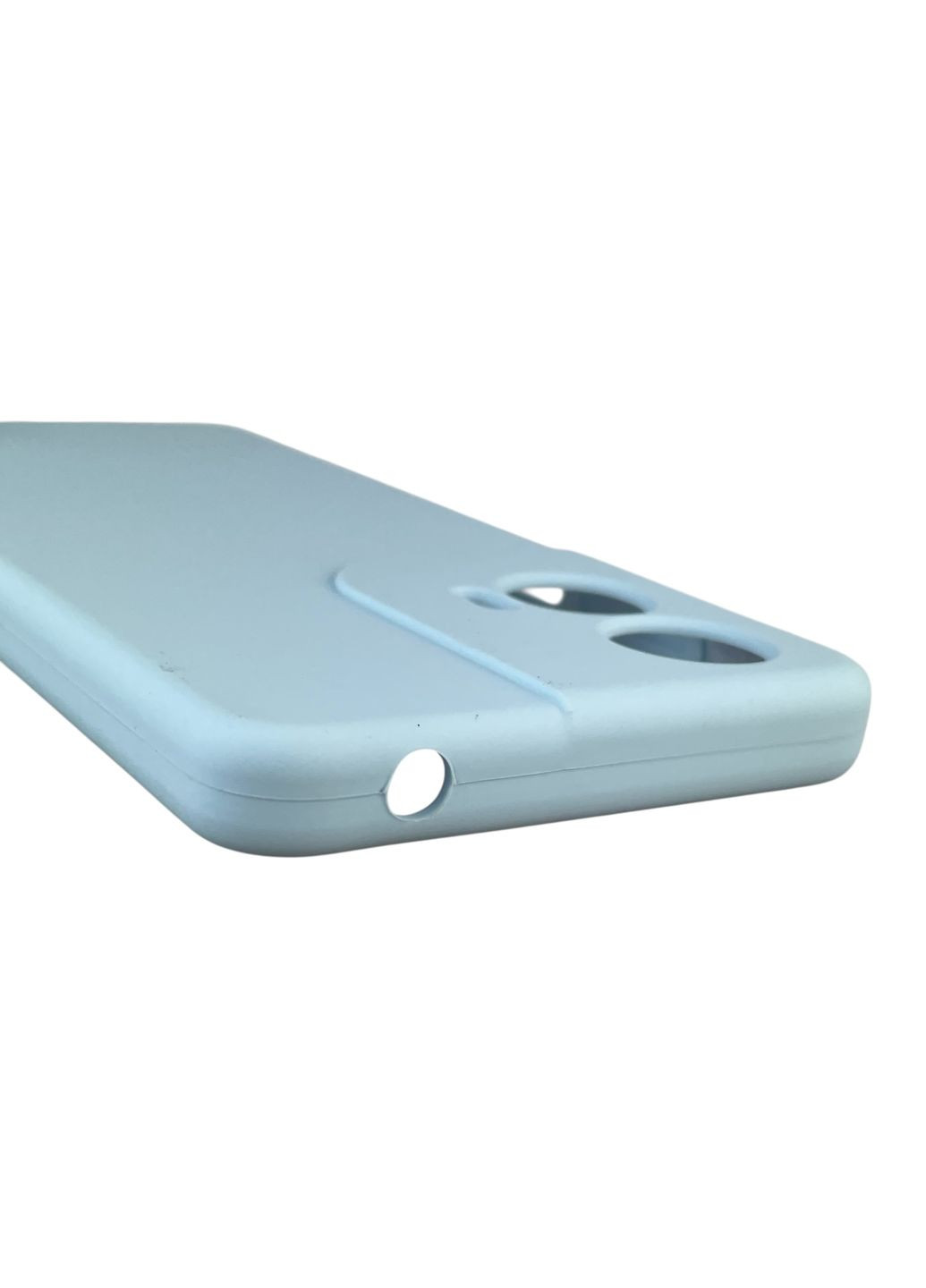 Чехол для Moto G04 (XT2421-2) силиконовый с микрофиброй нескользящий на моторола г04 голубой Motorola (366390430)