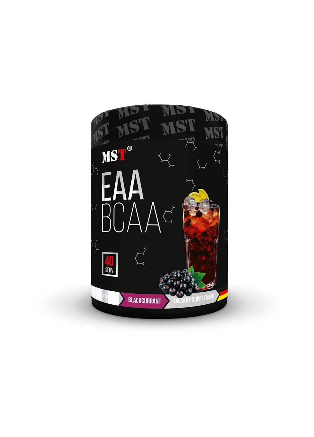 Аминокислота BCAA EAA Zero, 520 грамм Черная смородина MST (293339874)