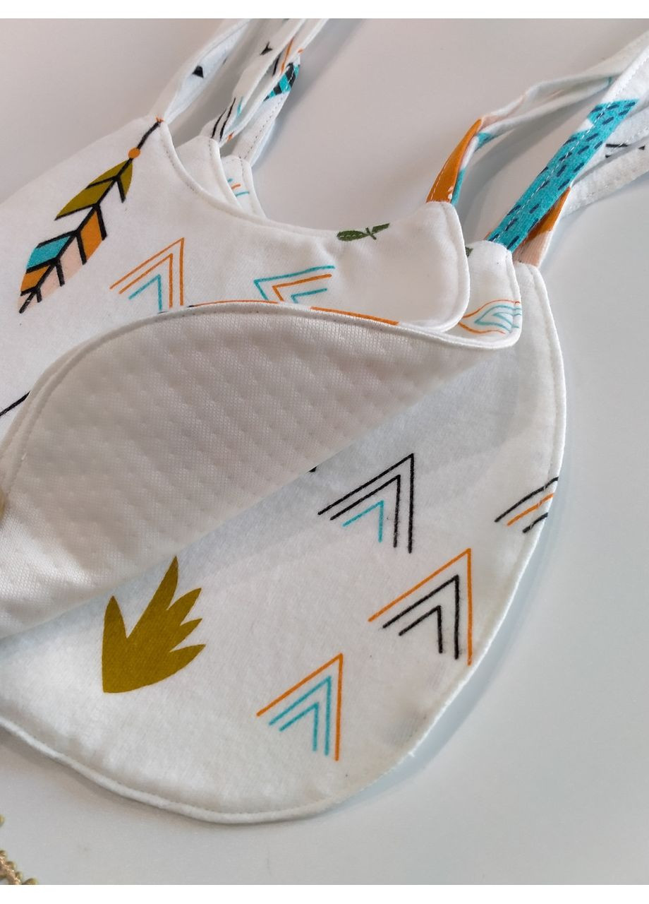 Слинявчик водонепроникний, фланель на трикотажній мембрані, розмір 19*19 No Brand (370661622)