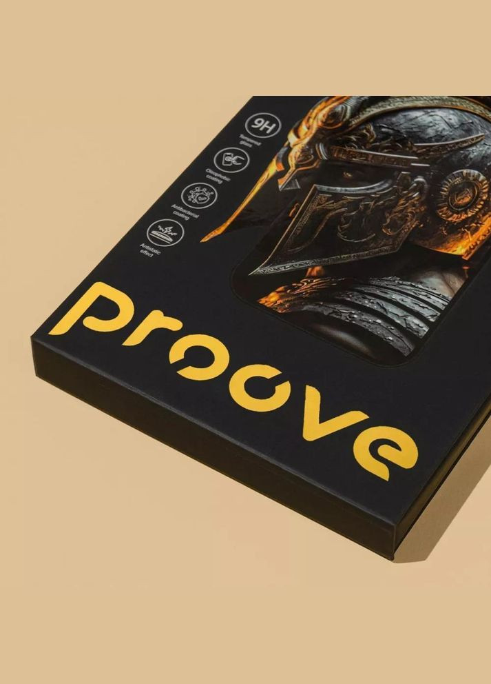 Захисне скло Achilles для дисплея смартфона iPhone 13/13 Pro/14 з 3D-округленням кутів та бічних граней black (57696) Proove (337348384)