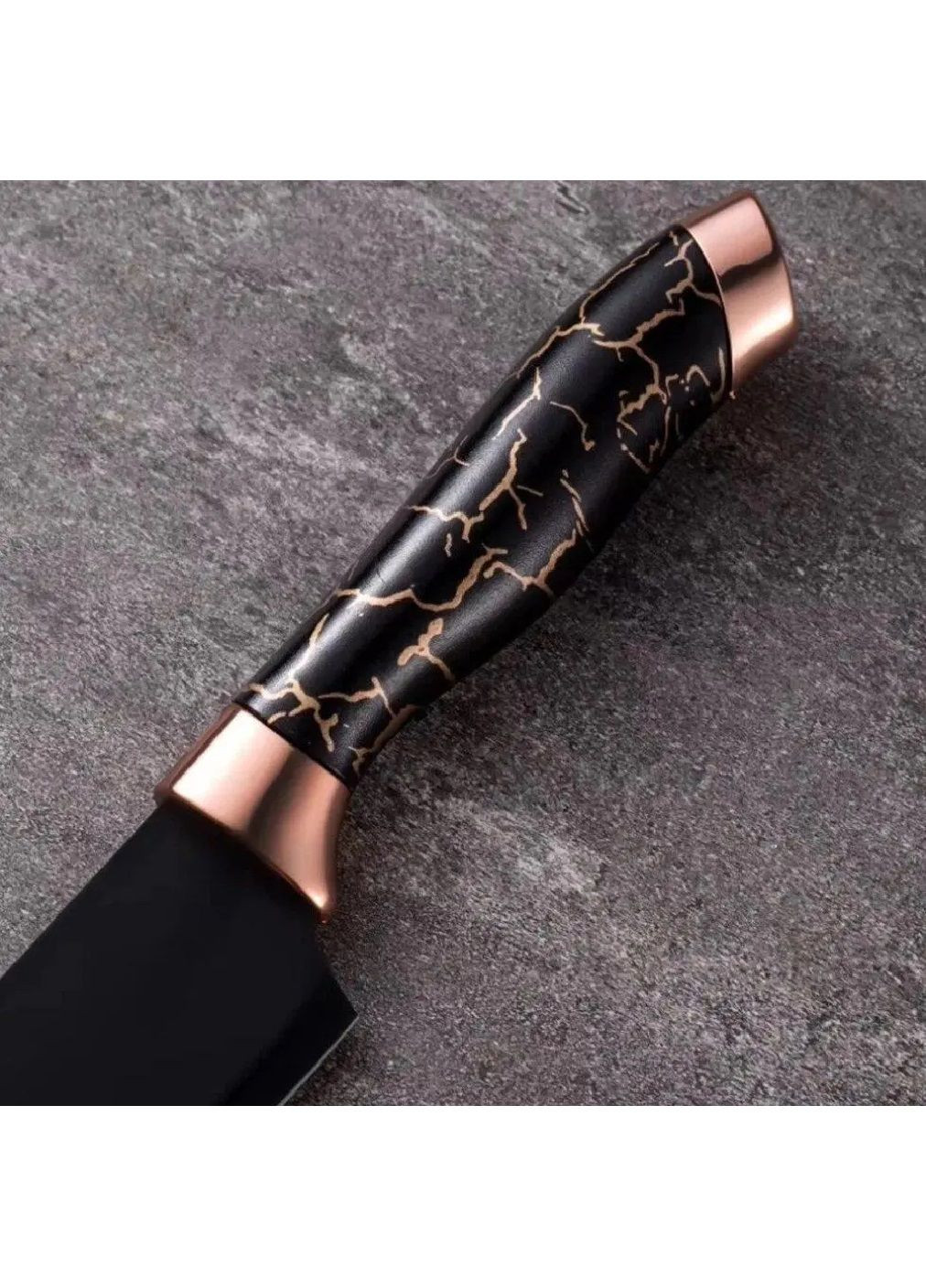 Комплект кухонных ножей с подставкой точилкой овощечисткой ножницами для кухни 9 предметов (480887-Prob) Черный Unbranded чёрные, нержавеющая сталь, пластик