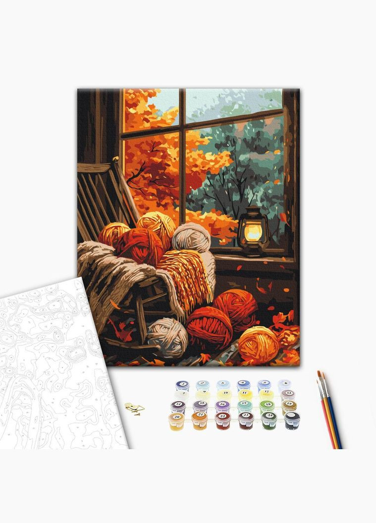 Картина за номерами Осінній затишок 40 х 50 BS54174 Brushme (348359674)