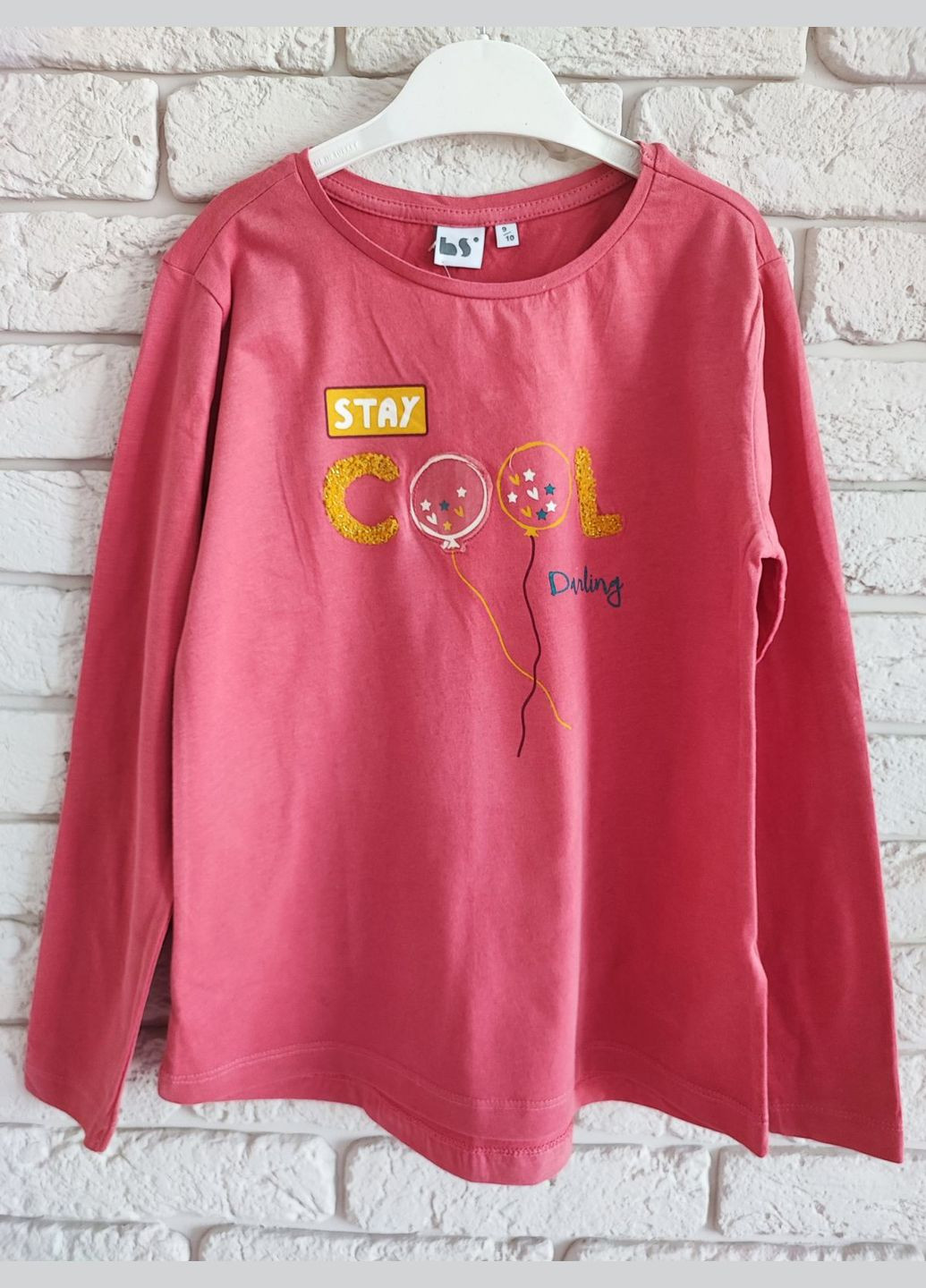 Рожевий лонгслів для дівчинки ZY (297002975)