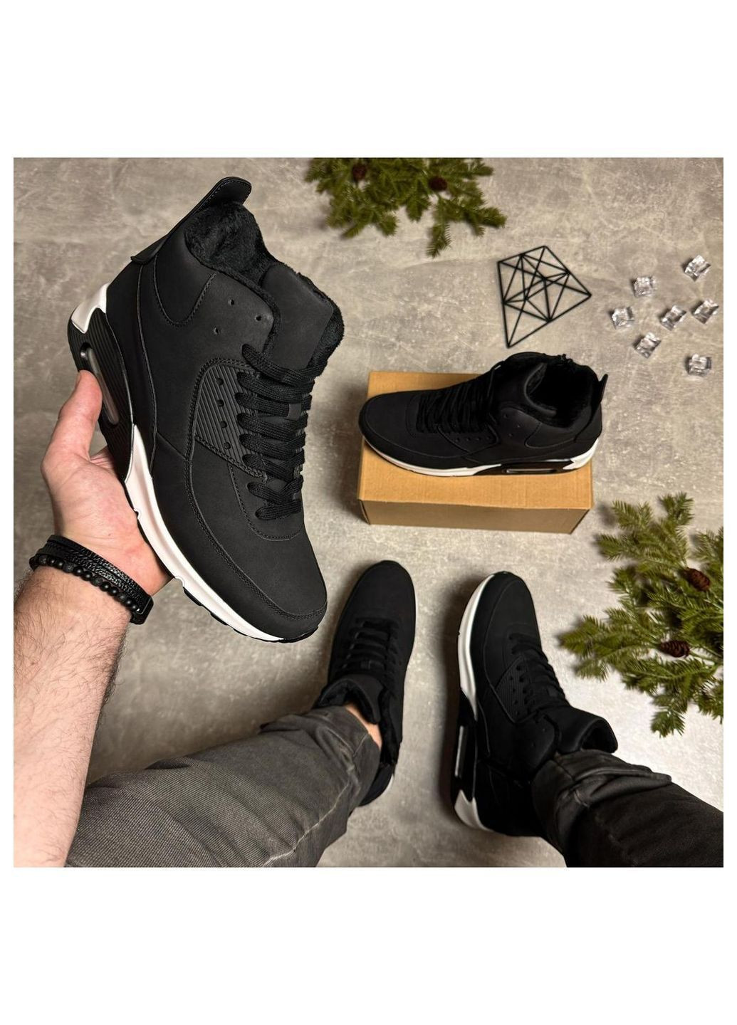 Чорні Зимовий кросівки чоловічі зимові Stilli