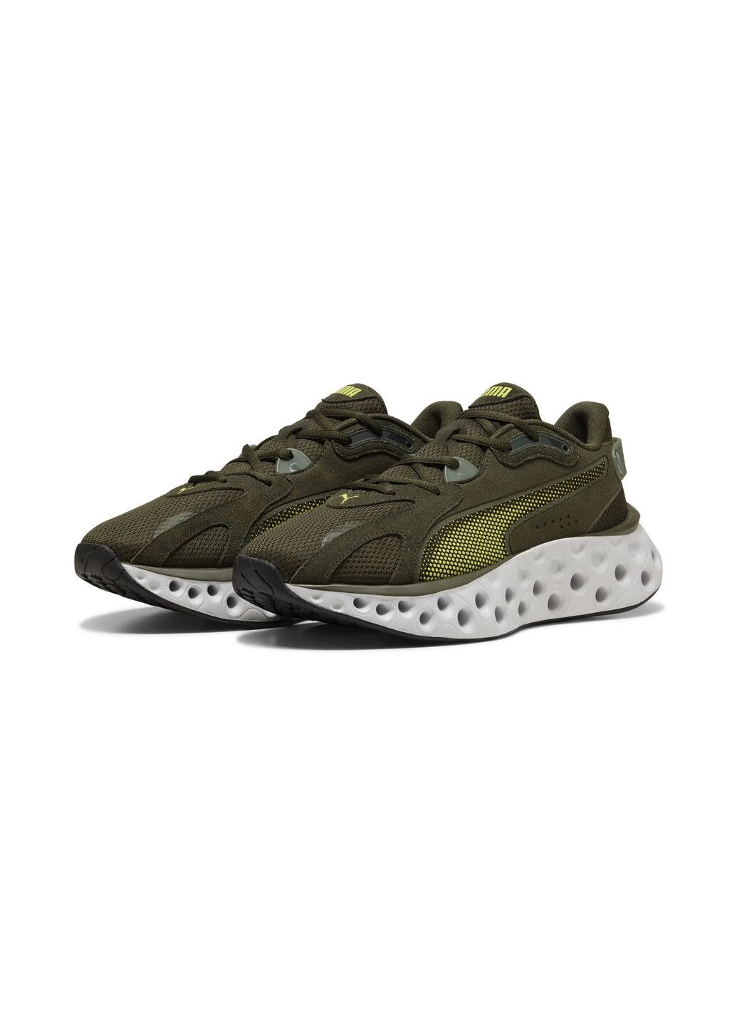 Зеленые всесезонные кроссовки softride frequence running shoes unisex Puma