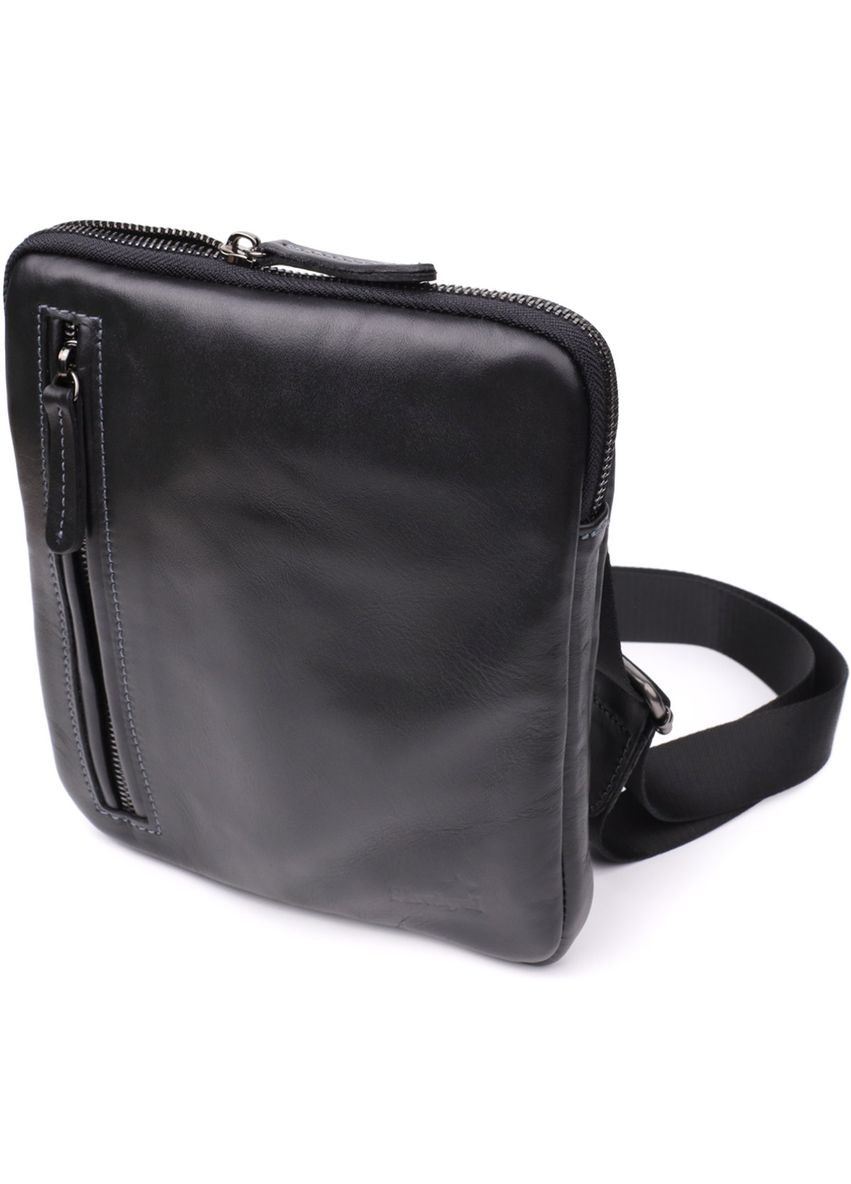 Стильна та практична чоловіча сумка на плече з натуральної гладкої шкіри 23153 Shvigel (366880491)