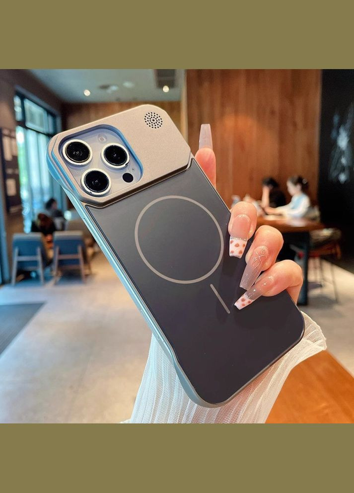 Чохол Glass Matte Aromatherapy Metal Magnetic для iPhone 15 Pro Gold No Brand (325219231)