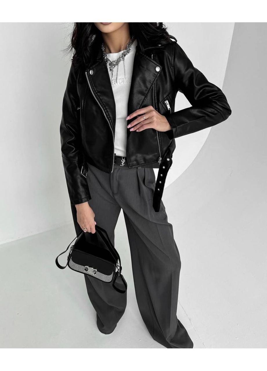 Широкие классические брюки с высокой посадкой Україна (355803157)