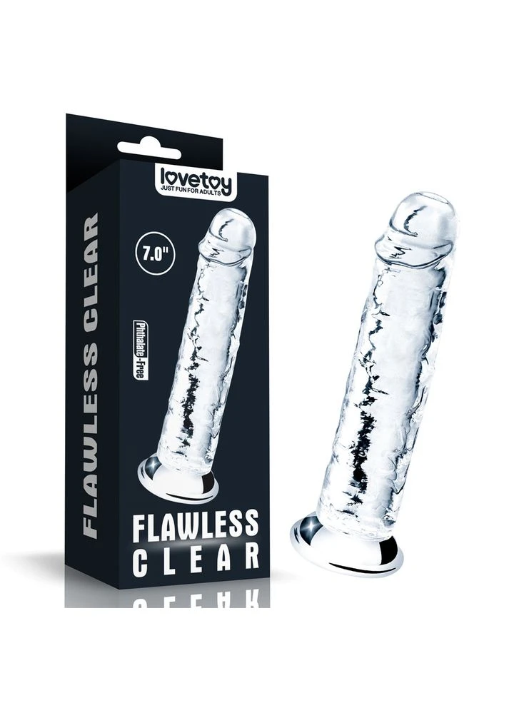 Фалоимитатор - Flawless Clear Dildo 7" Clear Lovetoy (386468225)
