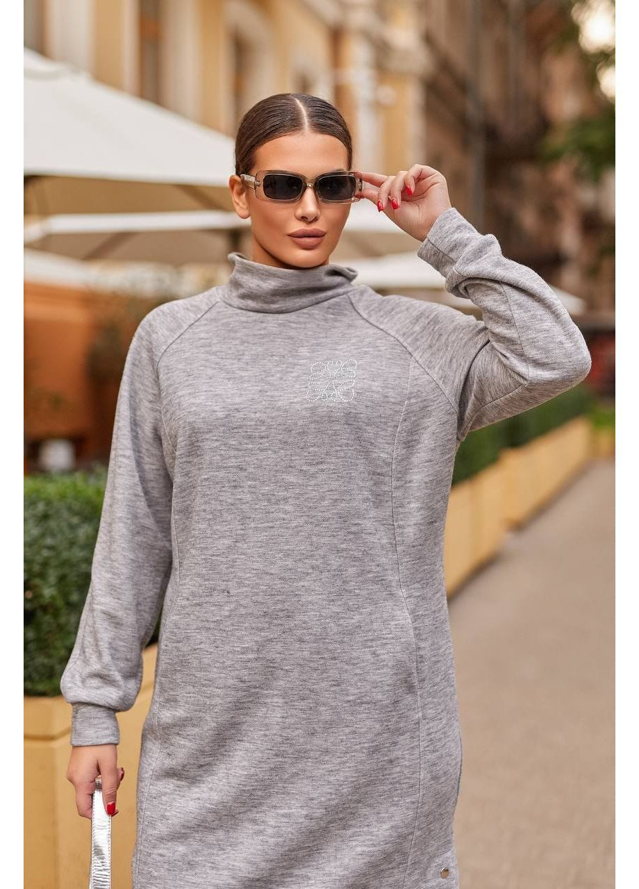 Сіра жіноча сукня ангора No Brand