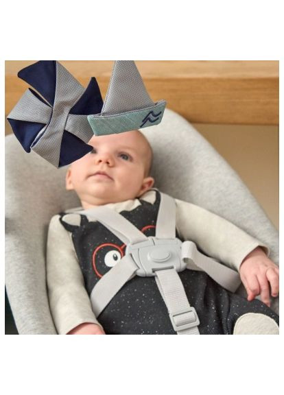 Крісло-гойдалка (87078.47) Chicco шезлонг для новонароджених Crescendo, світло-сірий (370018139)