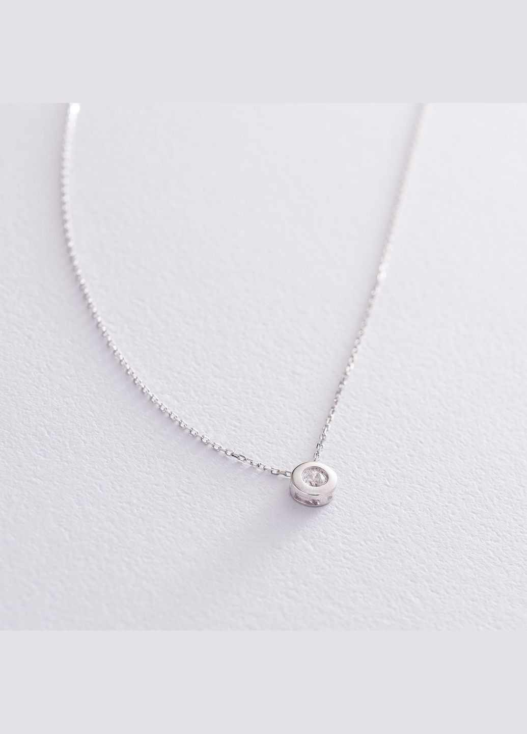 Золотое колье с фианитом кол01622 45 Oniks (264644623)