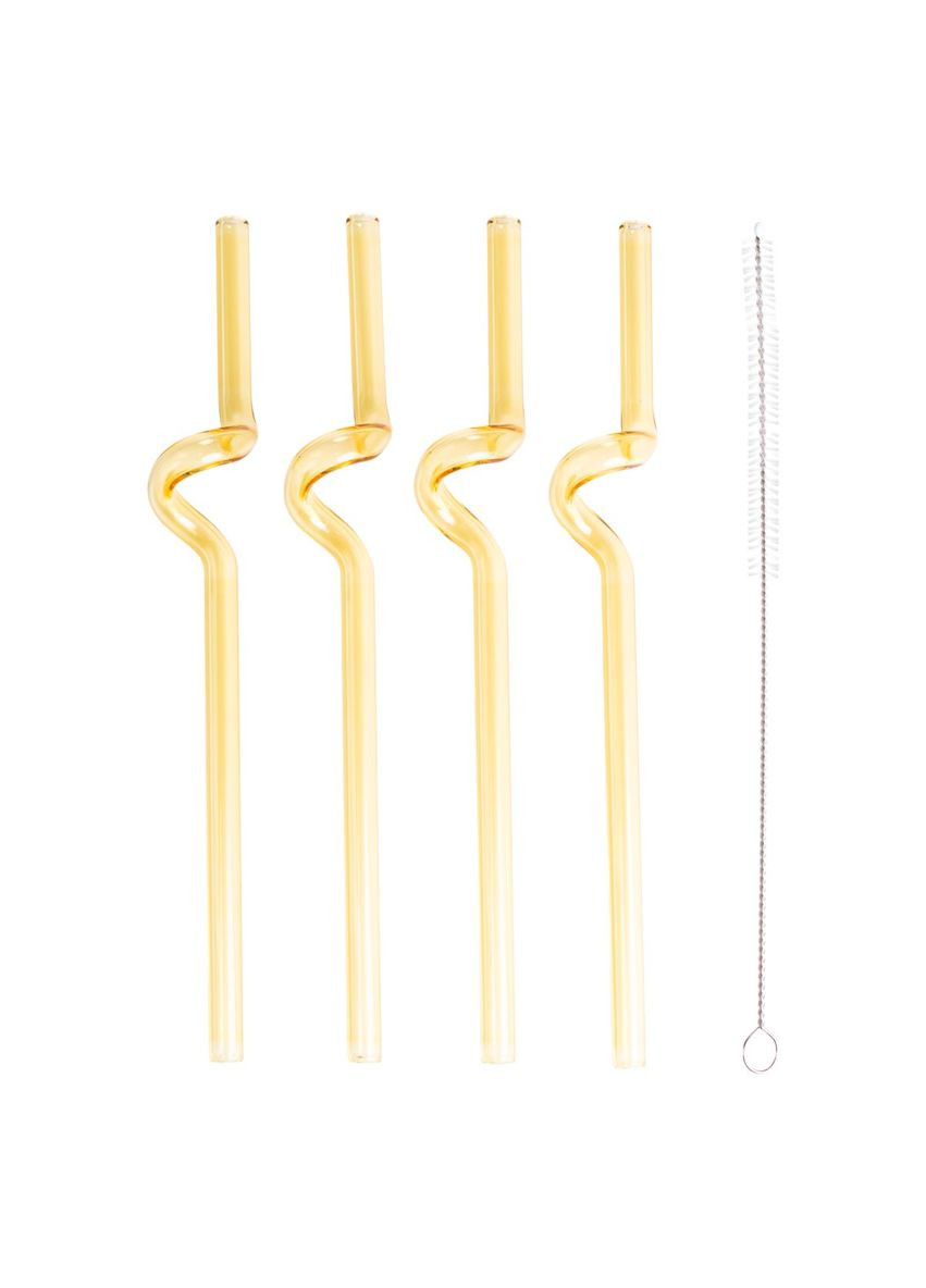 Набор 4 стеклянных трубочек с ёршиком для чистки HP-34-34Y Yiwu (353504095)