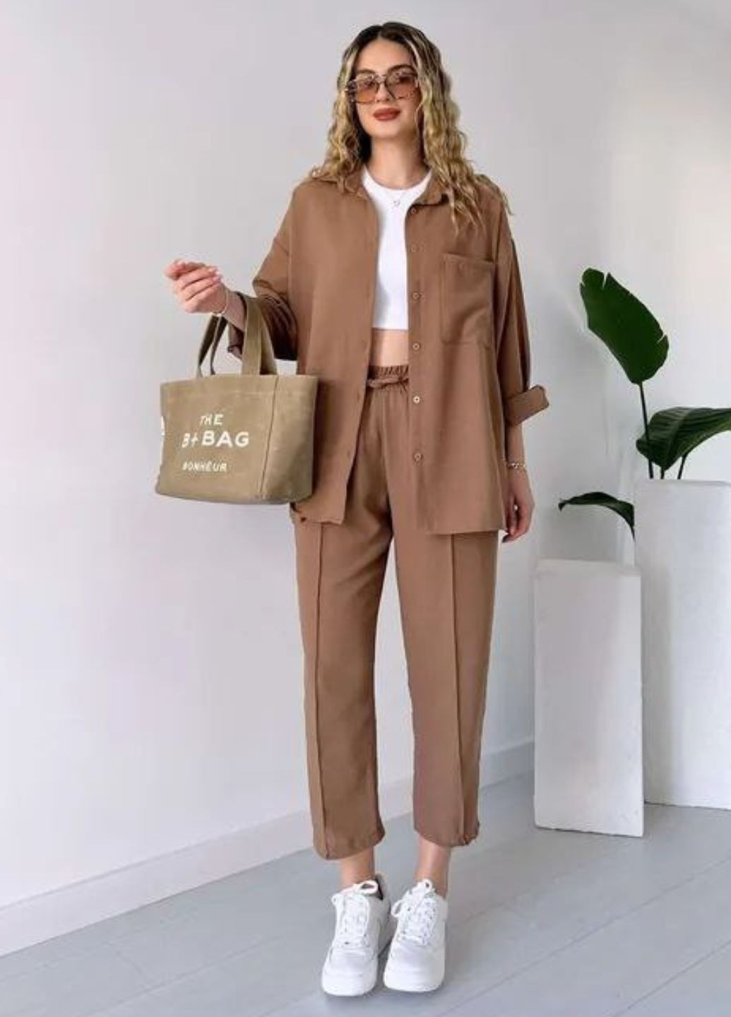 Костюм двойка: Рубашка свободного кроя и брюки Tik-Tak (325401555)